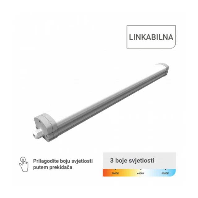 LED SVETILJKA VODONEPROPUSNA LINKABILNA 45W 120lm/W 3CCT IP65 GREEN TECH