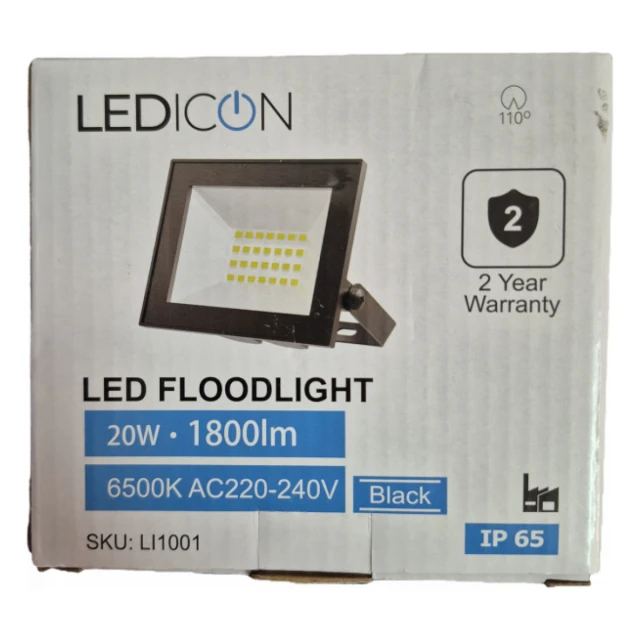 LEDICON LED REFLEKTOR 20W, 1800lm, 6500K, IP65