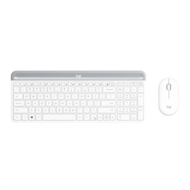 Logitech MK470 Slim Wireless Keyboard and Mouse Combo Off White - US