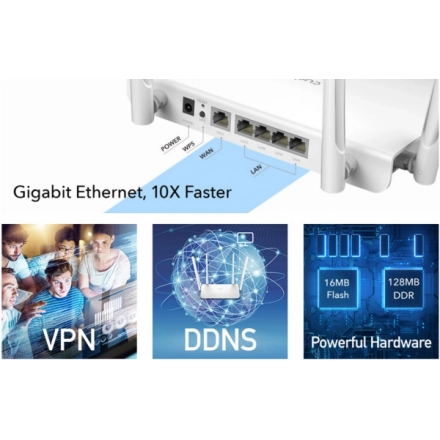 M. WIRELESS RUTER CUDY WR1300 DUAL 5GHZ 2.4GHZ MESH