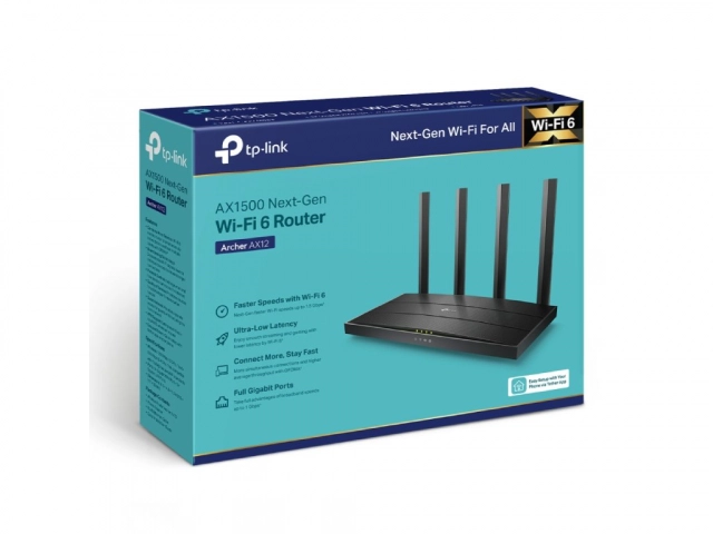 M. WIRELESS RUTER TP LINK ARCHER AX12 4 antene