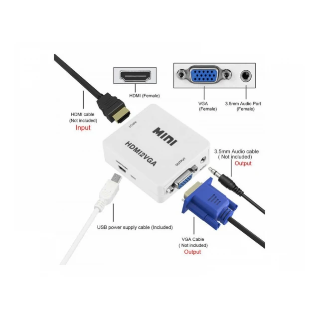 MAXPRO LINE Konverter VGA na HDMI aktivni STAR 