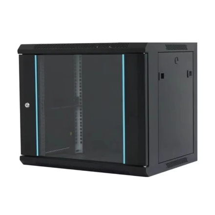 MAXPRO LINE Rack orman nazidni, 9U, 600x450, staklena vrata
