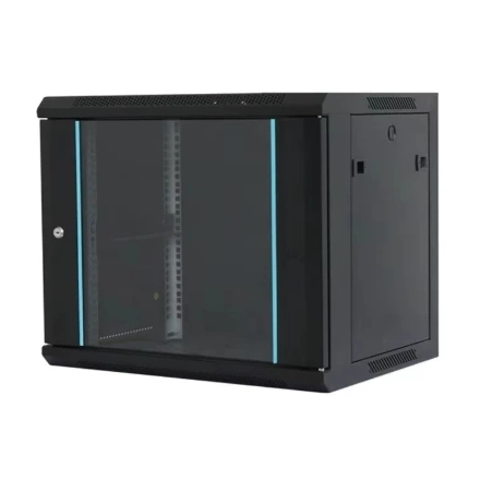 MAXPRO LINE Rack orman nazidni, 9U, 600x600, staklena vrata