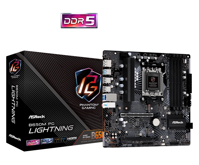 MB AM5 Asrock B650M PG Lightning