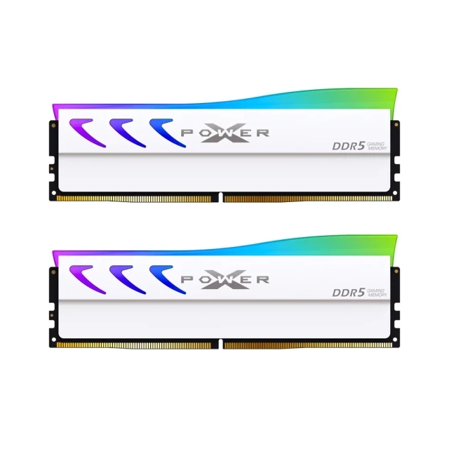 Memorija DDR5 32GB (2x16GB) 6000MHz Silicon Power SP032GXLWU60FFDL White