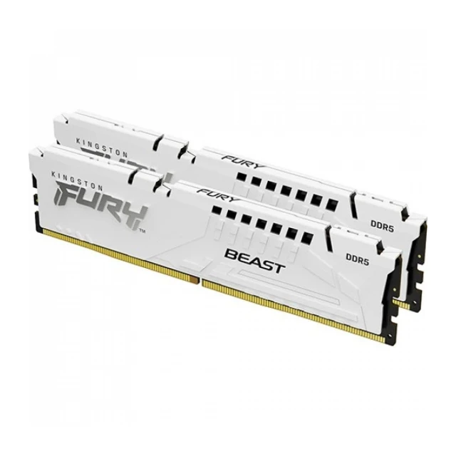 Memorija DDR5 64GB (2x32GB) 5600MHz Kingston Fury Beast White Expo KF556C36BWEK2-64