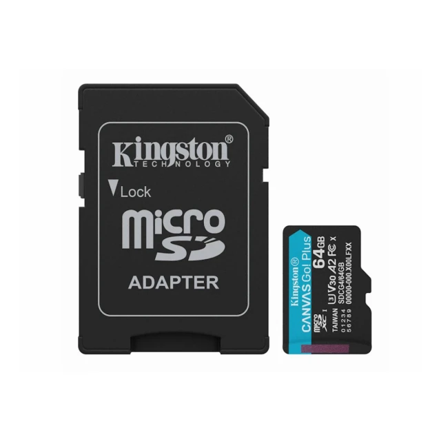 Memorije kartice KINGSTON SDCG4/64GB/Canvas Go! Plus/microSD/200/100MB/s/+adapter