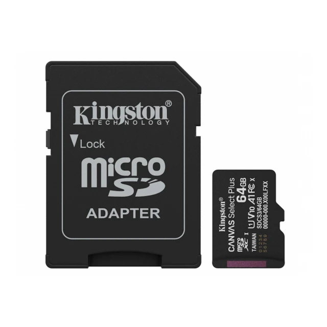 Memorije kartice KINGSTON SDCS3/64GB/microSDXC/64GB/Class10 U1/80MB/s-10MB/s+adapter