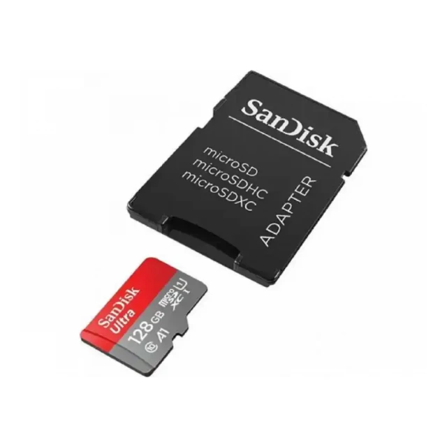 Micro SD 128GB SanDisk Ultra + adapter SDSQUAB-128G-GN6MA