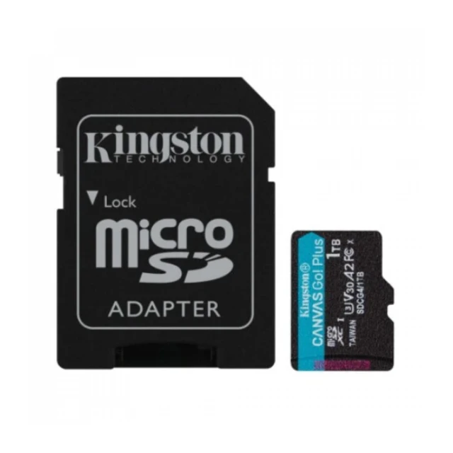 Micro SD Card 1TB Kingston+SD adapter SDCG4/1TB -  200/160 MB/s