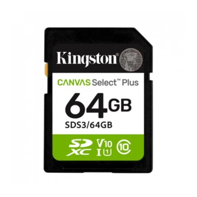 Micro SD Card 64B Kingston SDS3/64GB class 10 100MBs