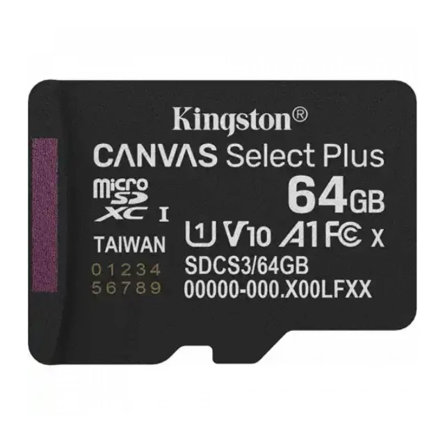 Micro SD Card 64GB Kingston SDCS3/64GBGBSP class 10