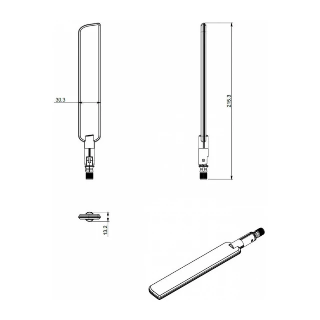 MikroTik HGO-LTE-W LoRa/LTE antena