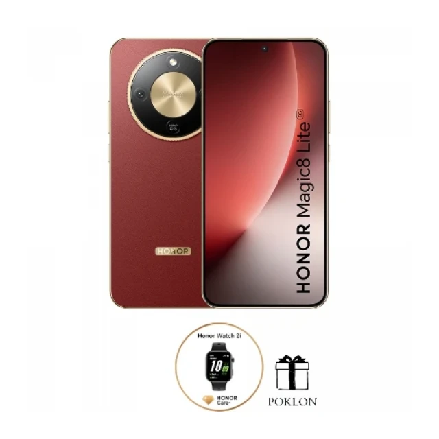Mobilni telefon Honor Magic8 lite 8/512 bordo crvena