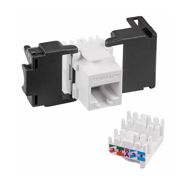 Modul RJ-45 kat. 6 UTP HSEMRJ6UWS Schrack