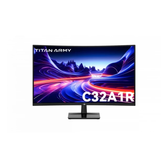 Monitor 32 Titan Army C32A1R 2560x1440/QHD VA/1ms/180Hz/2xHDMi/2xDP/HDR10/Curved
