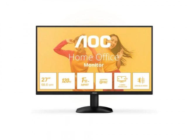 Monitor AOC 27B35HM 27"/VA/1920x1080/100Hz/4ms GtG/VGA,HDMI/adaptive sync/VESA/crna