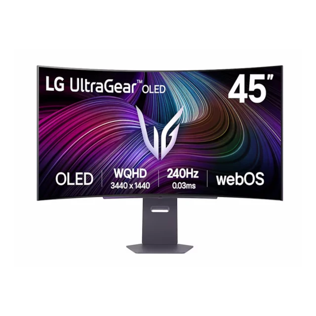 Monitor LG 45GX90SA-B 44.5"/OLED,21:9,zakrivljen/3440x1440/240Hz/0,03ms GtG/HDMIx2,DP,USB/Gsync