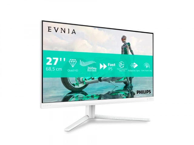 Monitor PHILIPS 27M2N3501PA/00 27"/IPS/2560x1440/260Hz/1ms GtG/HDMIx2,DP/Adaptive sync/Pivot/bela