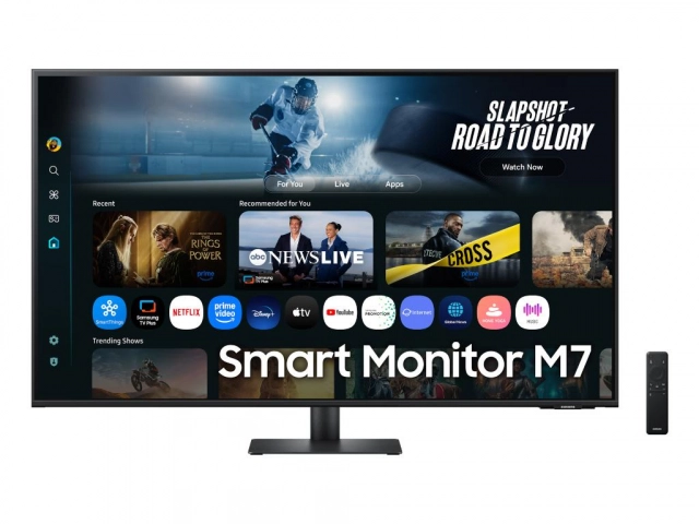 Monitor SAMSUNG LS43FM702UUXDU 43"/VA/3840x2160/60Hz/4ms GtG/HDMIx2,USB-C,LAN//VESA/smart/zvucnici