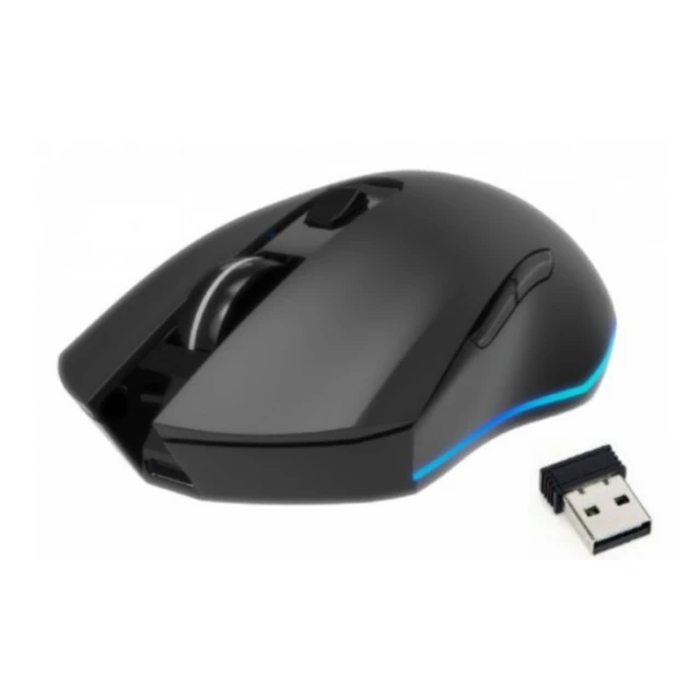 MUSGW-6BL-02 Gembird Punjivi bežični RGB gaming miš sa 6 tastera Firebolt, 129mm, crni