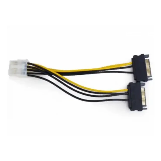 Naponski kabl 2xSata-8 pin-a za PCIe E-Green