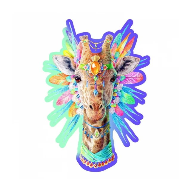 Natty Giraffe Wooden Puzzle M (150 Pieces)