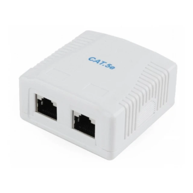 NCAC-2F5E-01 Gembird CAT5E FTP kutija za površinsku montažu sa 2 porta za RJ45