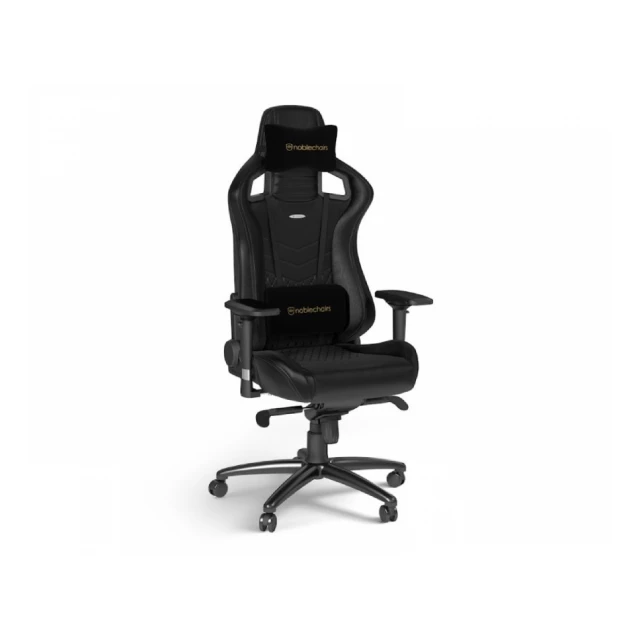 NOBLECHAIRS EPIC Real Leather Gaming stolica crna 