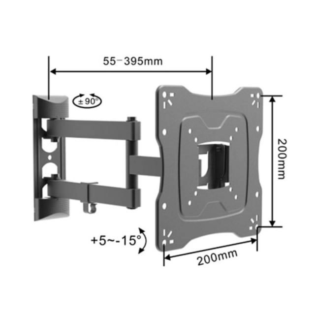 NOSAC ZGLOBNI ZA TV LINKOM 17-42 LONG 200X200 DO 30KG