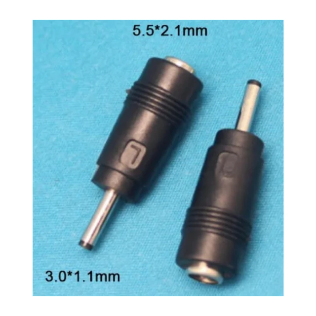 NPC-5.2x2.5mm 3.0x1.1mm DC to DC 20V Connector Black (L)