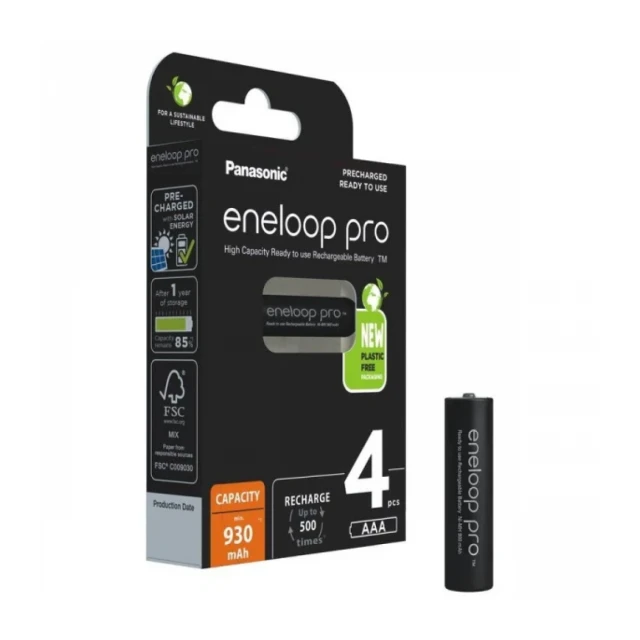 PANASONIC eneloop pro AAA/4B 930mAh punjive baterije