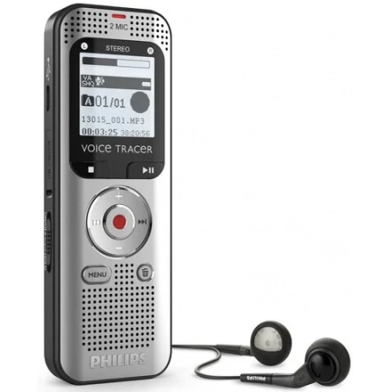 Philips diktafon DVT2015 Mono 8GB/LCD 2x AAA,USB 2.0
