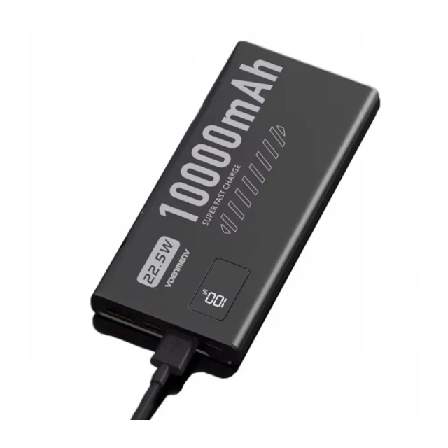 Power bank Denmen DP43 10000Mah Fast PD20W /QC3.0/ 2xTypeC/1xUSB-A Crni