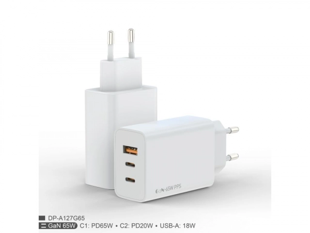 PUNJAC FULMOVA ZA MOBILNI USB+TYP-C 65W SA KABLOM