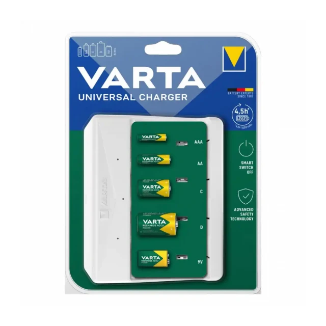 Punjač za baterije Varta 57658 univerzalni/AAA/AA/C/D/9V