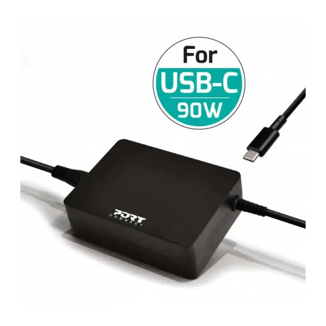 Punjač za Laptop Port 90W Type C EU