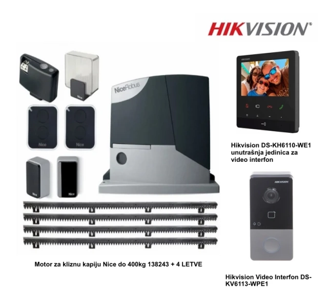 SET motor za kapiju i video interfon