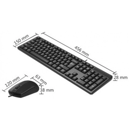 SET TASTATURA I MIS A4TECH A4-KRS-3330 GRAY YU