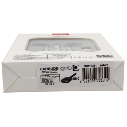SLUSALICE GEMBIRD BHP-U31 TYP-C ZICANE BELE