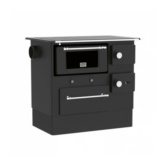 Šporet na čvrsto gorivo Alfa Plam R46 regular ECO antracit, levi