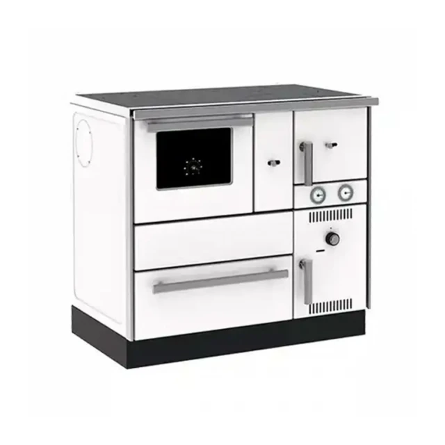 Šporet na čvrsto gorivo Alfa Term 27 NR beli, levi, ECO