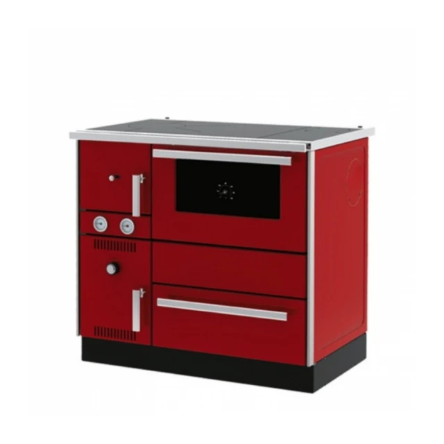 Šporet na čvrsto gorivo Alfa term 20 L NR Eco,crveni,desni