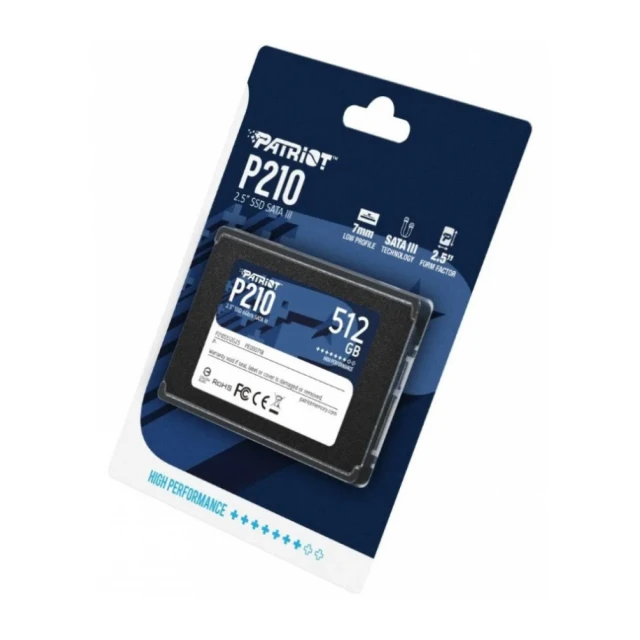 SSD 2.5 SATA3 512GB Patriot P210 520MBs/430MBs P210S512G25