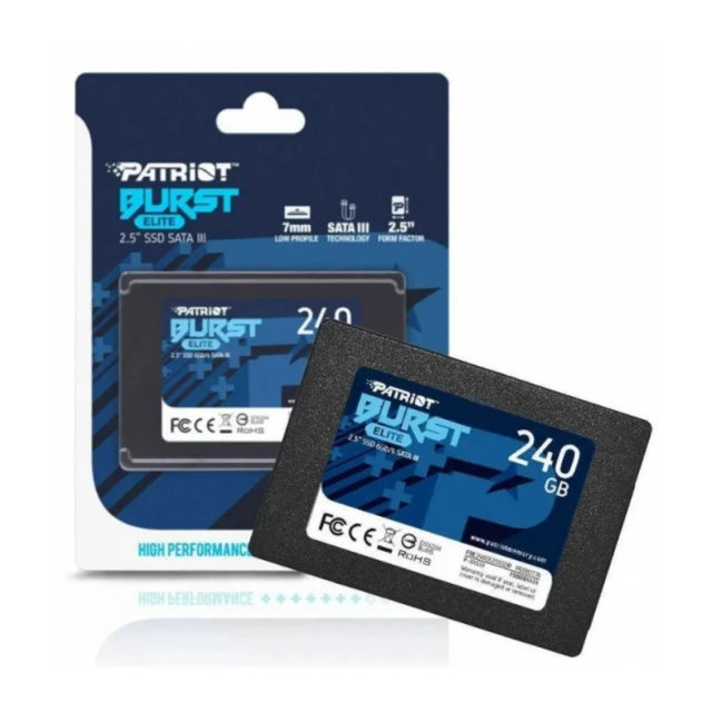 SSD 2.5 SATA3 6Gb/s 240GB Patriot Burst Elite 450MBs/320MBs PBE240GS25SSDR