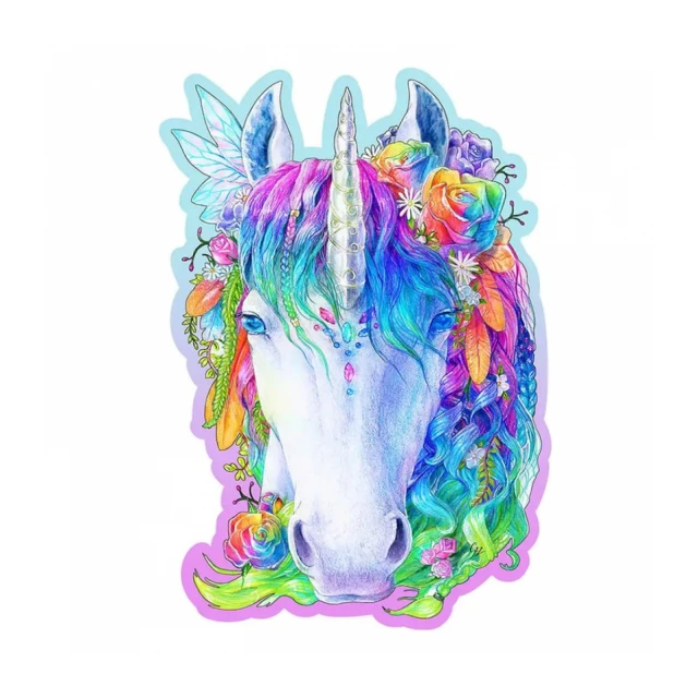 Stylish Unicorn Wooden Puzzle M (150 Pieces)