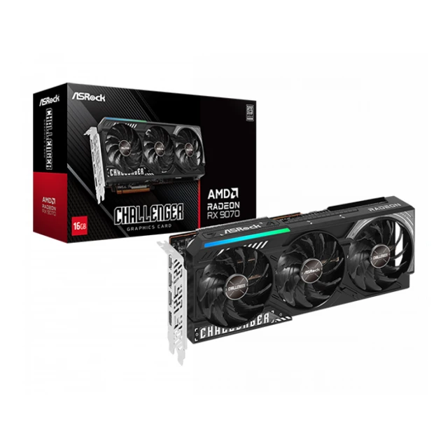 SVGA Asrock Radeon RX 9070 Chalanger 16GB, RX9070 CL 16G