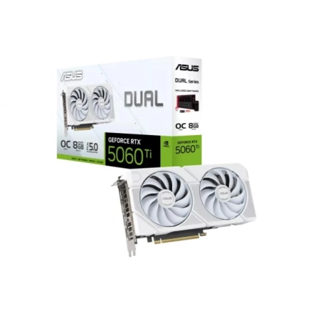 SVGA ASUS RTX 5060 TI DUAL 8GB/GDDR7/128bit/DUAL-RTX5060TI-O8G-W
