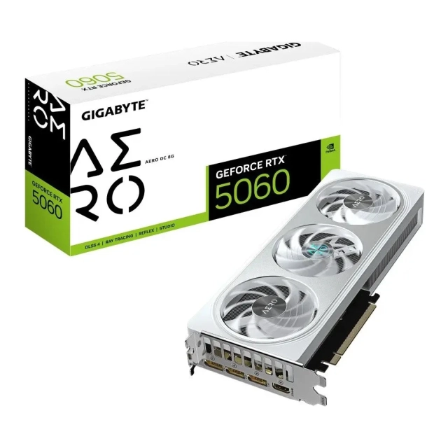 SVGA Gigabyte RTX 5060 8GB AERO OC 8GB GDDR7, GV-N5060AERO OC-8GD